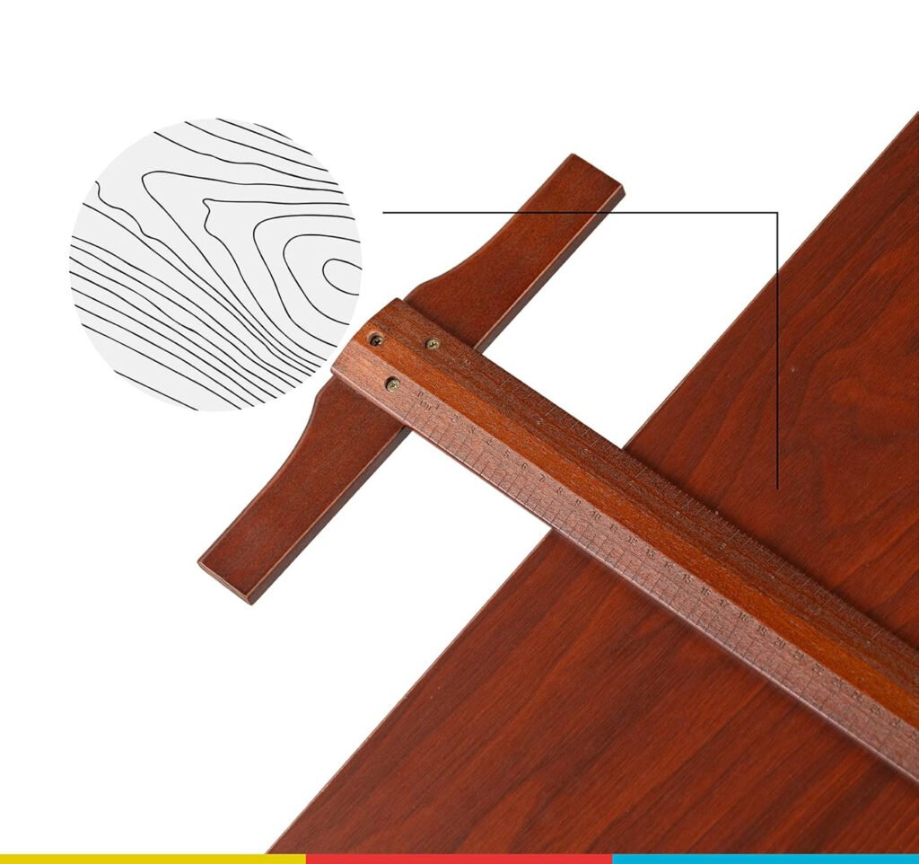 Houten tekenbord met verstelbare hoogte en kantelbaar tafelblad voor kunstenaars en schilderen