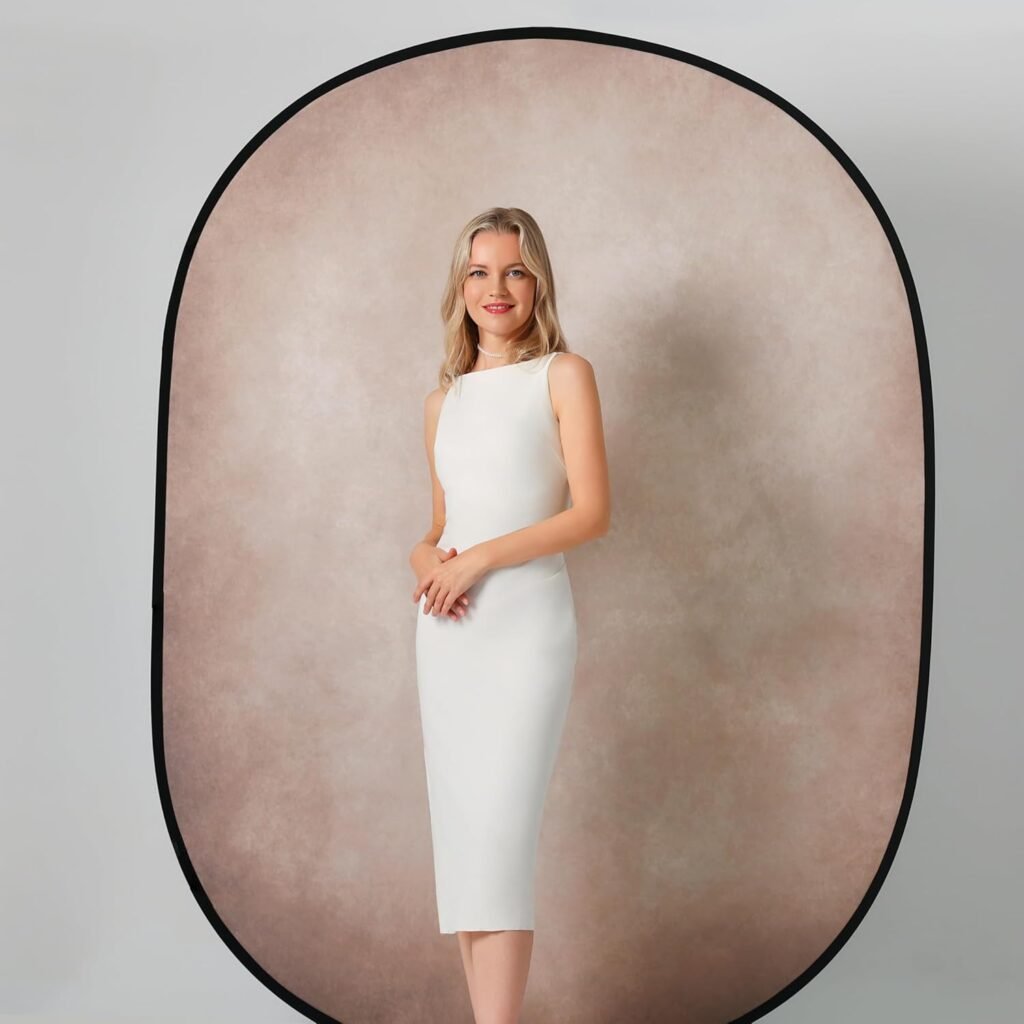 Vouwbare fotografie achtergrond 1,5 x 2 m dubbelzijdig microfiber grijs groen met flexibel frame