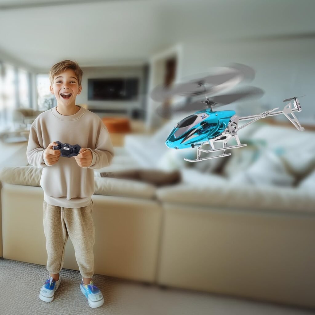 RC helikopter 2.4G afstandsbediening LED licht vaste hoogte éénknops start speelgoed helicopter voor kinderen en volwassenen groen
