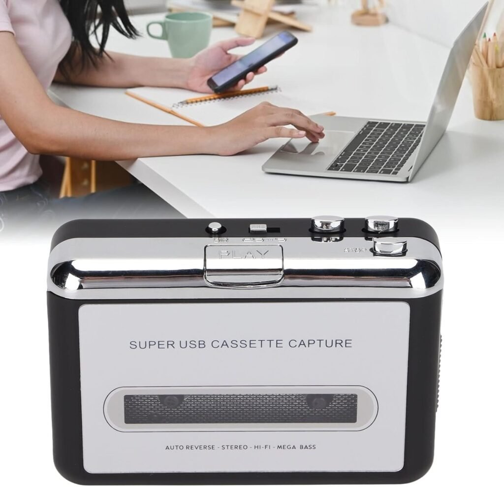 Cassette speler en recorder 2-in-1 met USB MP3 converter en draagbare Walkman functie