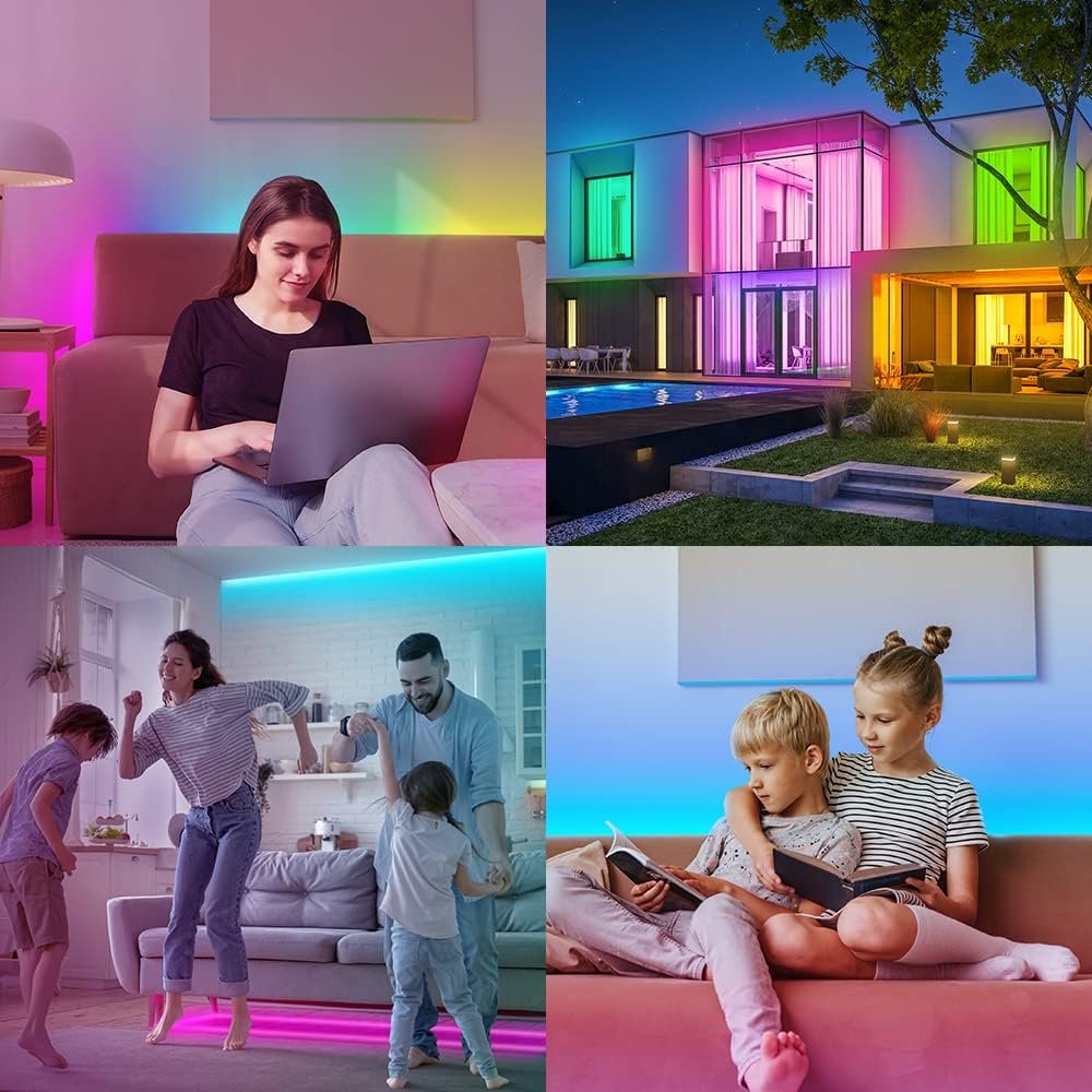 LED strip RGB 5050 SMD 5m programmeerbare pixelverlichting flexibele zwarte PCB 30 pixels per meter droomachtig kleurverloop energiezuinig LED strip licht