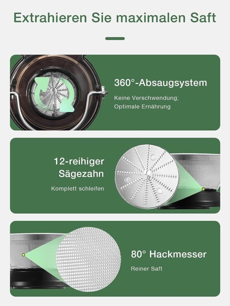 RVS groente- en fruitpers 400W zilver met 65 mm vulopening en 3 snelheden voor verse sapbereiding