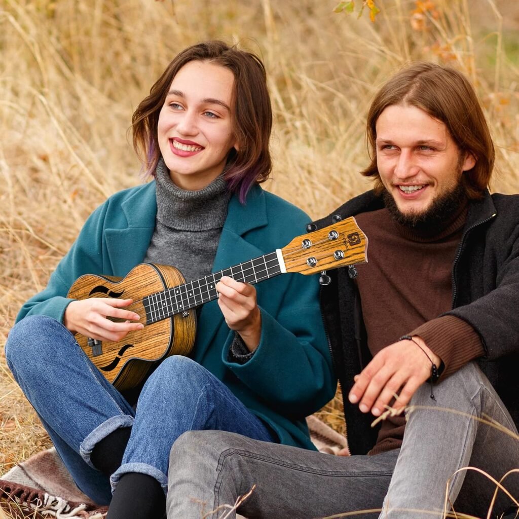 26 inch tenor ukulele van walnoothout met draagtas, akoestische Hawaïaanse ukelele voor beginners en gevorderden