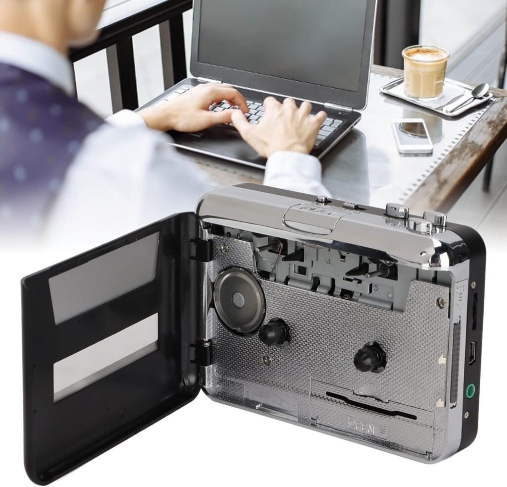 Cassette speler en recorder 2-in-1 met USB MP3 converter en draagbare Walkman functie