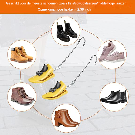 Verstelbare schoenspanners voor laarzen en schoenen, 1 paar voor heren en dames