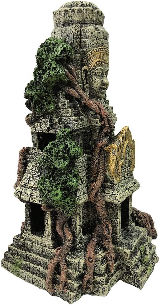 Grote Boeddha beeld aquarium decoratie met tempel ornament voor vistank en aquarium inrichting