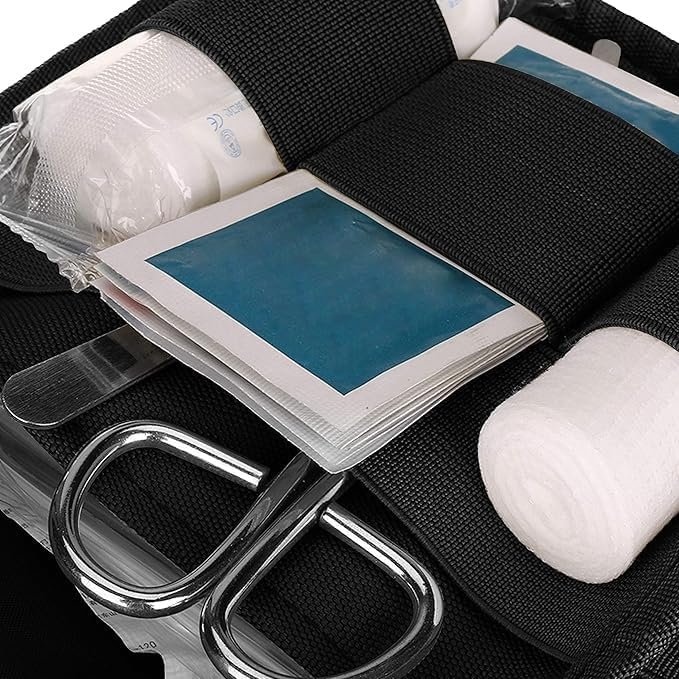 Mini EHBO-tas met Molle systeem van waterafstotend nylon - compacte tactische eerste hulp opbergtas voor hiking, kamperen en reizen