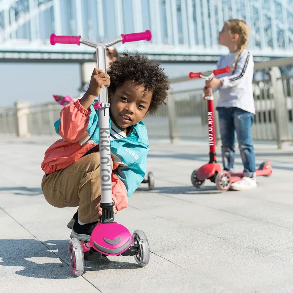 Kinderstep 2-in-1 met zitje en LED wielen voor kinderen vanaf 3 jaar