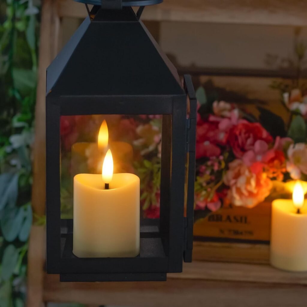 Set van 6 oplaadbare LED kaarsen met flikkerend licht en timer