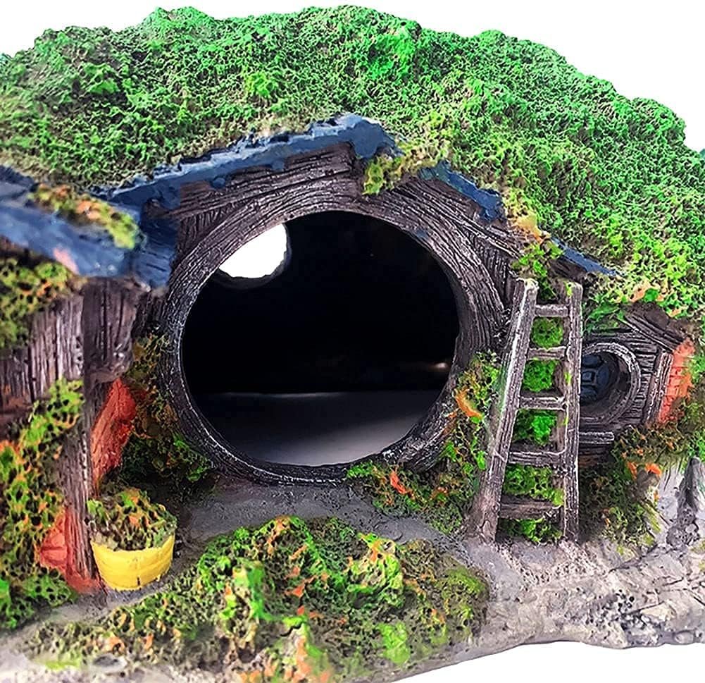 Aquarium ornament resin grot als schuilplaats voor vissen en reptielen
