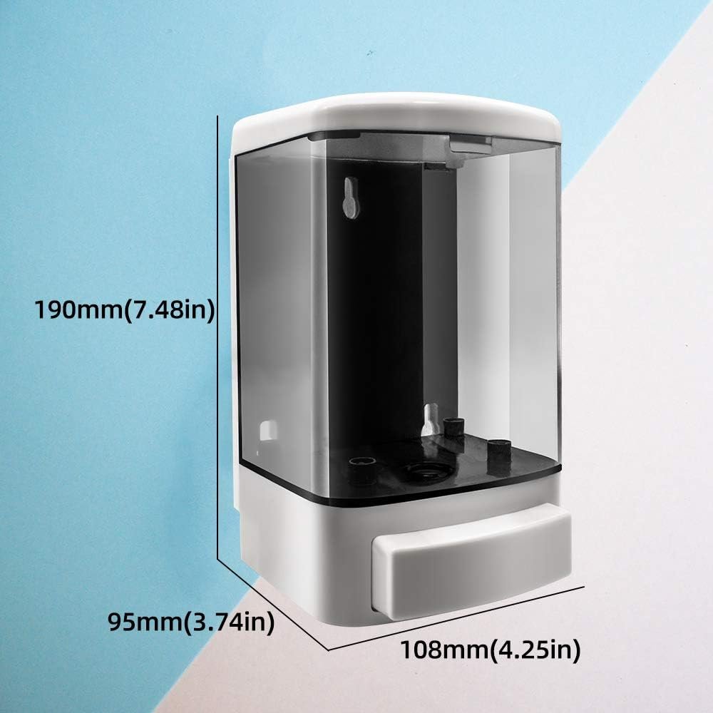 Handzeepdispenser 1000 ml wandmontage voor shampoo, douchegel en zeep in badkamer en keuken
