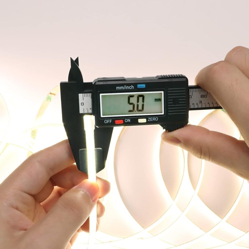 LED strip 12V 5 meter met natuurlijk wit 4000K licht, 400 LEDs, zelfklevende flexibele verlichting voor keuken en decoratie