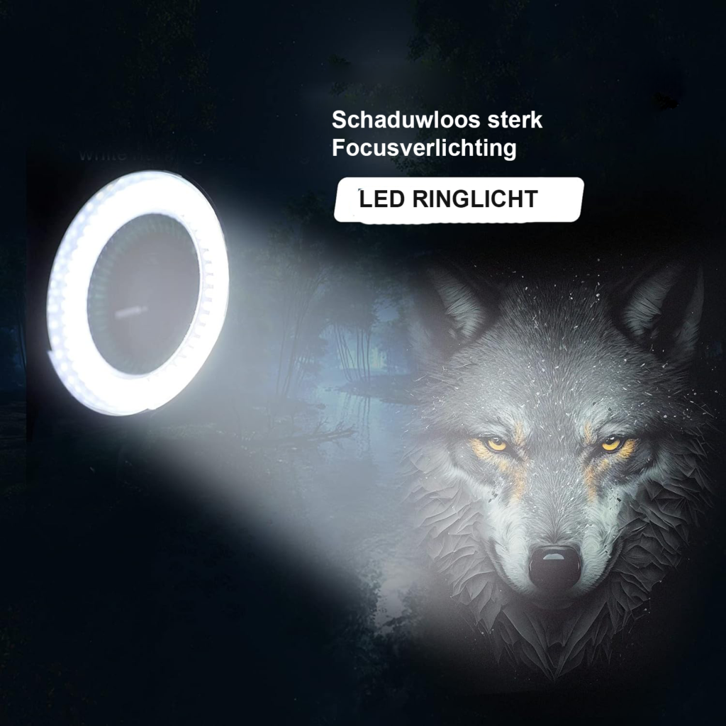 Ringlamp 144 LED met verstelbare helderheid voor fotografie, make-up en video verlichting