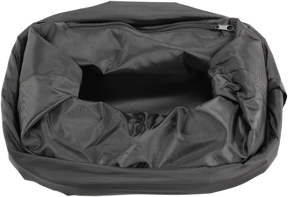 Fietsmand met afneembare canvas tas en aluminium frame voor voorzijde fiets in zwart
