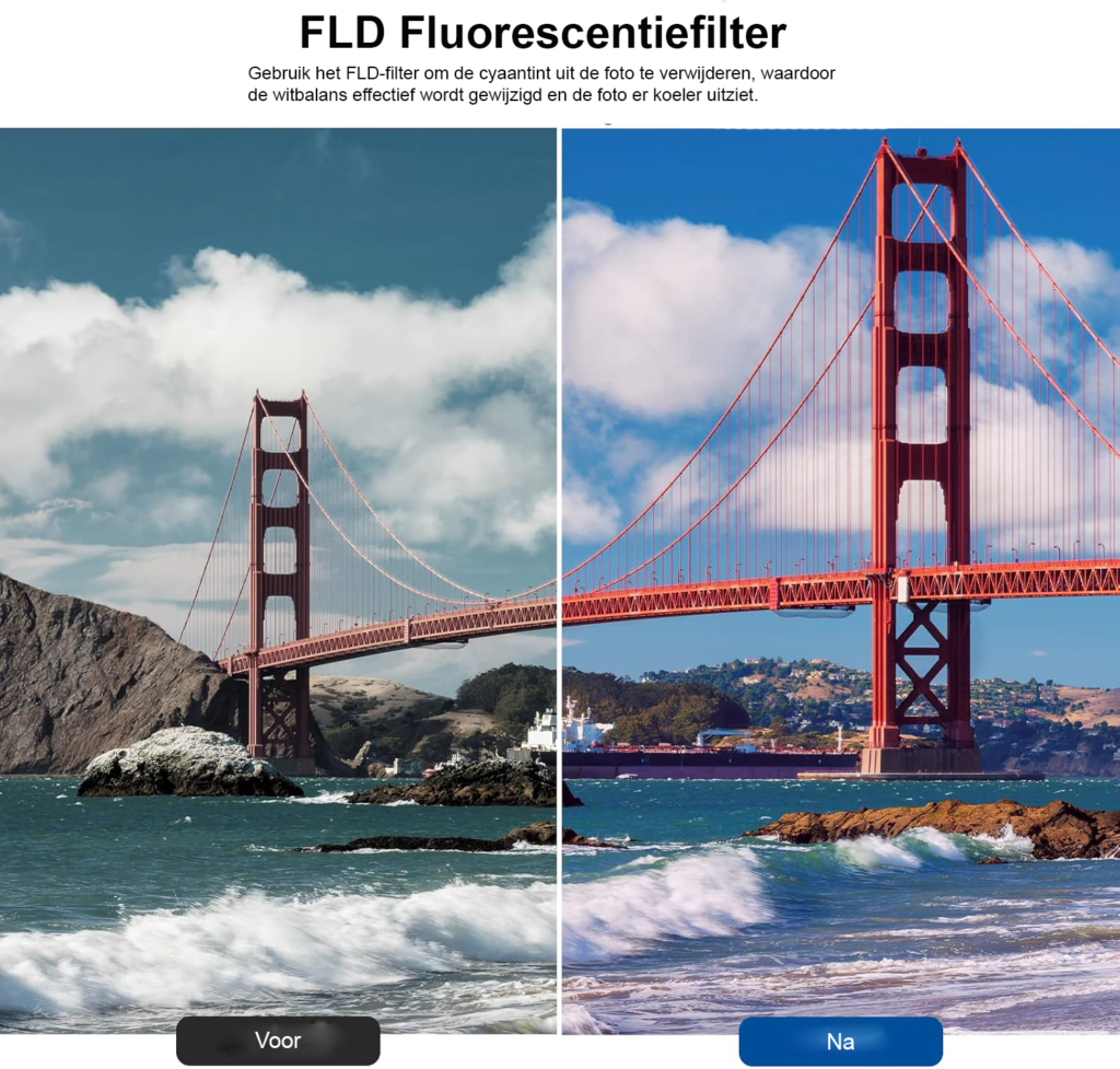 67mm ND filter set met ND2 ND4 ND8 UV FLD CPL filters en lensaccessoires voor fotografie met lenskap en lenshood