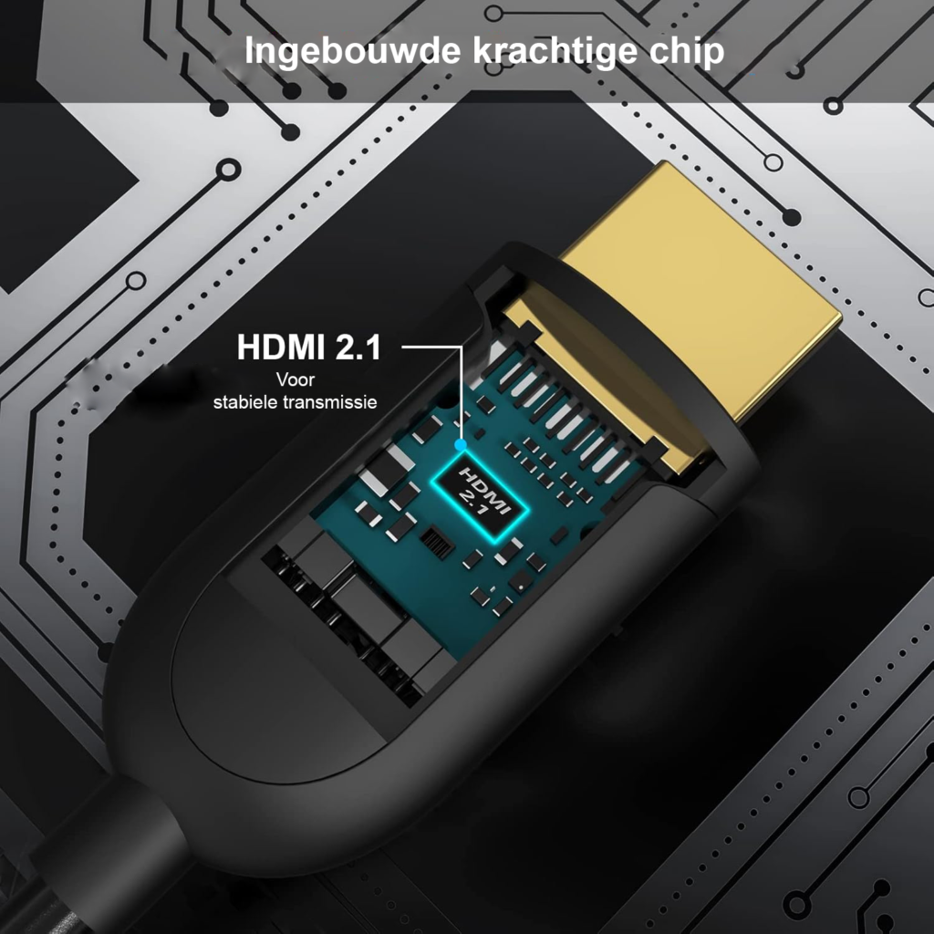8K HDMI kabel 15m met HDMI 2.1, 48Gbps Ultra High Speed ondersteuning voor PS5, Xbox, TV en 4K/8K beeldverbindingen