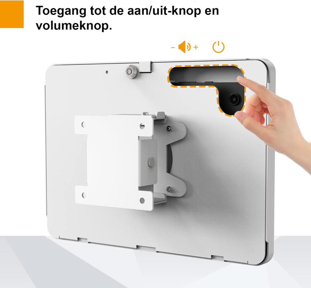 Anti-diefstal tablet wandhouder met slot voor Samsung Galaxy Tab A8 10.5 inch wandmontage