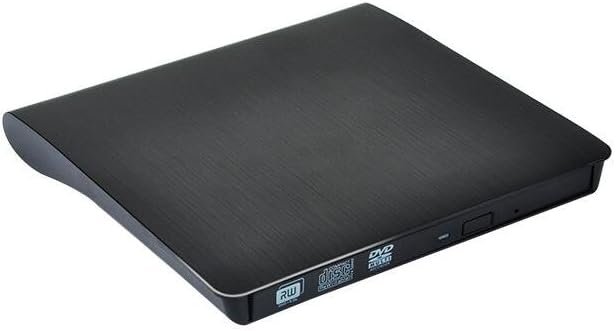 Externe DVD brander USB 3.0 Type-C voor MacBook, laptop en PC in zwart met draagbare DVD/CD speler functie
