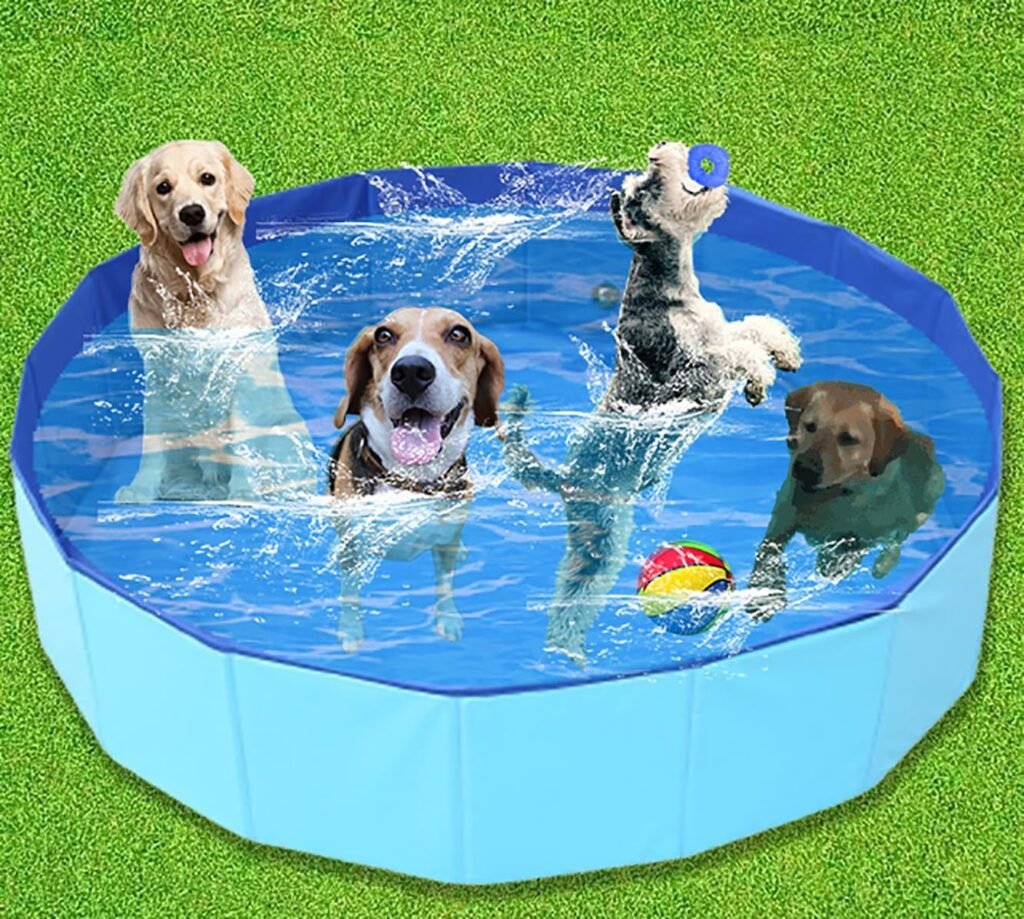 Opvouwbare hondenpool 81x20 cm voor honden en katten - draagbaar vouwbaar hondenbad voor binnen en buiten gebruik