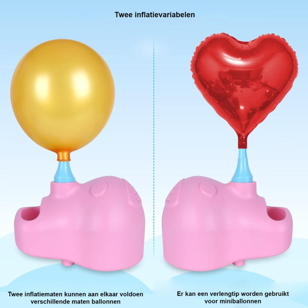 Elektrische ballonnenpomp 400W compacte opblaaspomp voor feest bruiloft verjaardag en decoratie gebruik