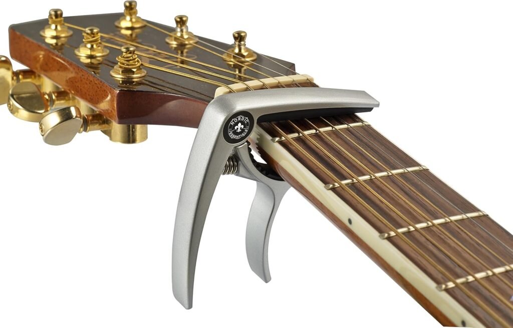 Capodaster van zinklegering voor akoestische gitaar en snaarinstrumenten