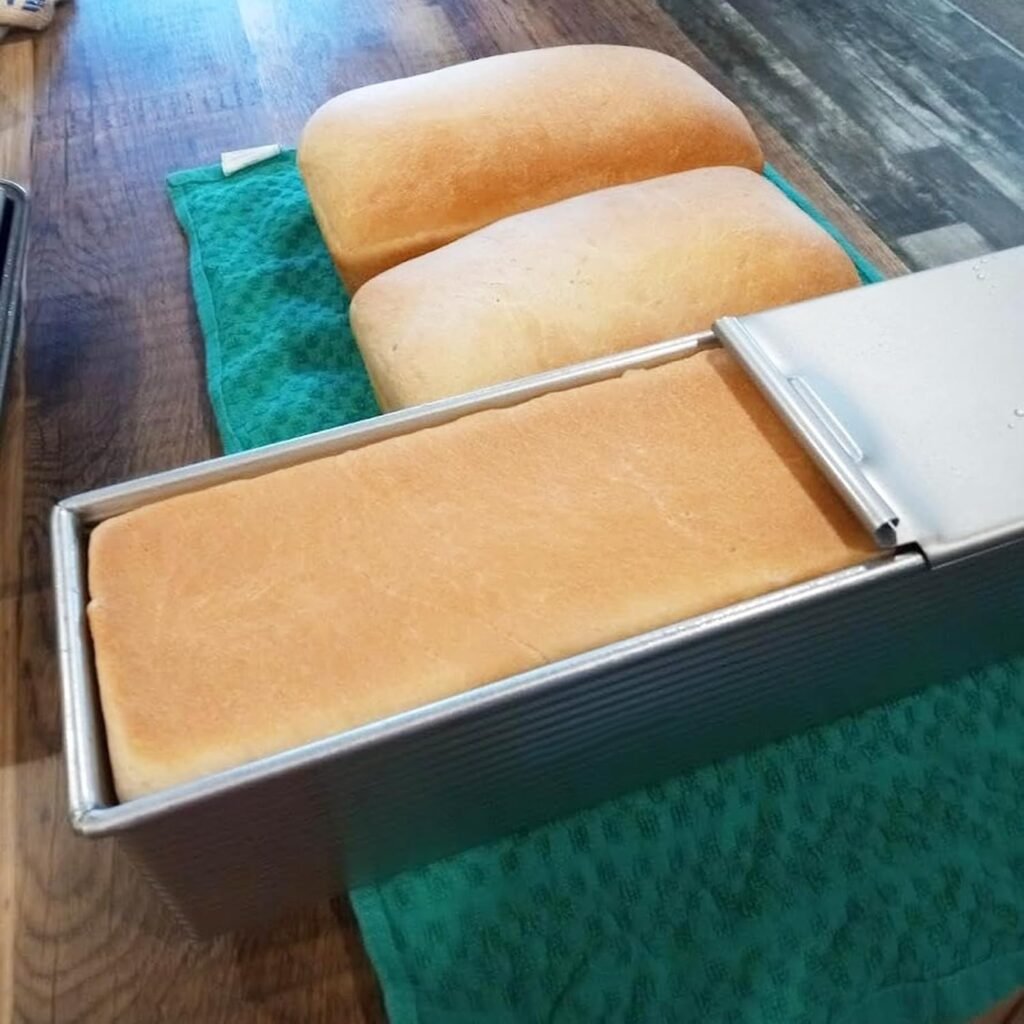 Aluminium Pullman broodvorm met deksel en antiaanbaklaag voor brood, toast en cake bakken 33x12x12 cm