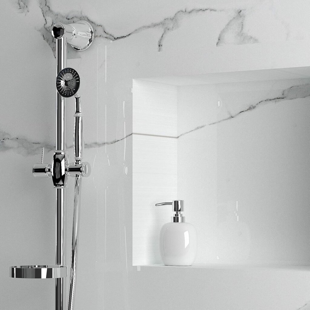 Witte keramische zeepdispenser 450ml met handzeep pomp voor badkamer en keuken met modern design