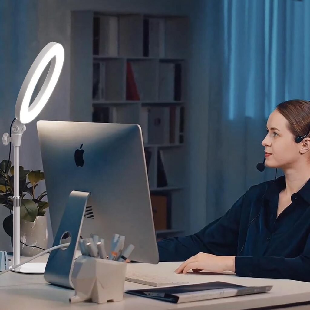 Ringlamp 10,5 inch met statief en telefoonhouder voor videoverlichting en content creatie