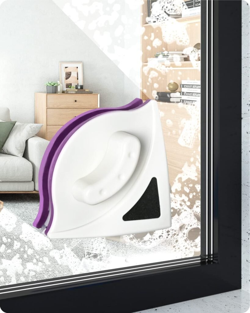 Dubbele magnetische ramenwasser - dubbelzijdige glasreiniger - ergonomisch handvat - voor hoogbouw en autoruiten - 18-30 mm dikte - ramen schoonmaken
