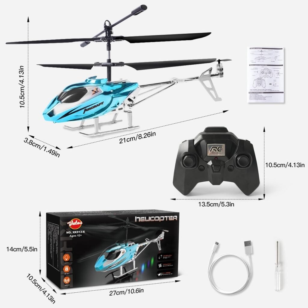 RC helikopter 2.4G afstandsbediening LED licht vaste hoogte éénknops start speelgoed helicopter voor kinderen en volwassenen groen