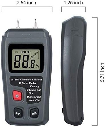 Digitale hout vochtmeter 0-99,9% handheld vochtmeter bouwmaterialen luchtvochtigheid lekkage detectie meetinstrument