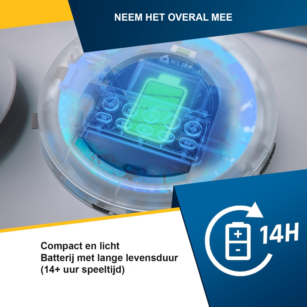 Draagbare CD speler met Bluetooth, FM radio, MP3 ondersteuning en oortelefoons voor onderweg en auto gebruik