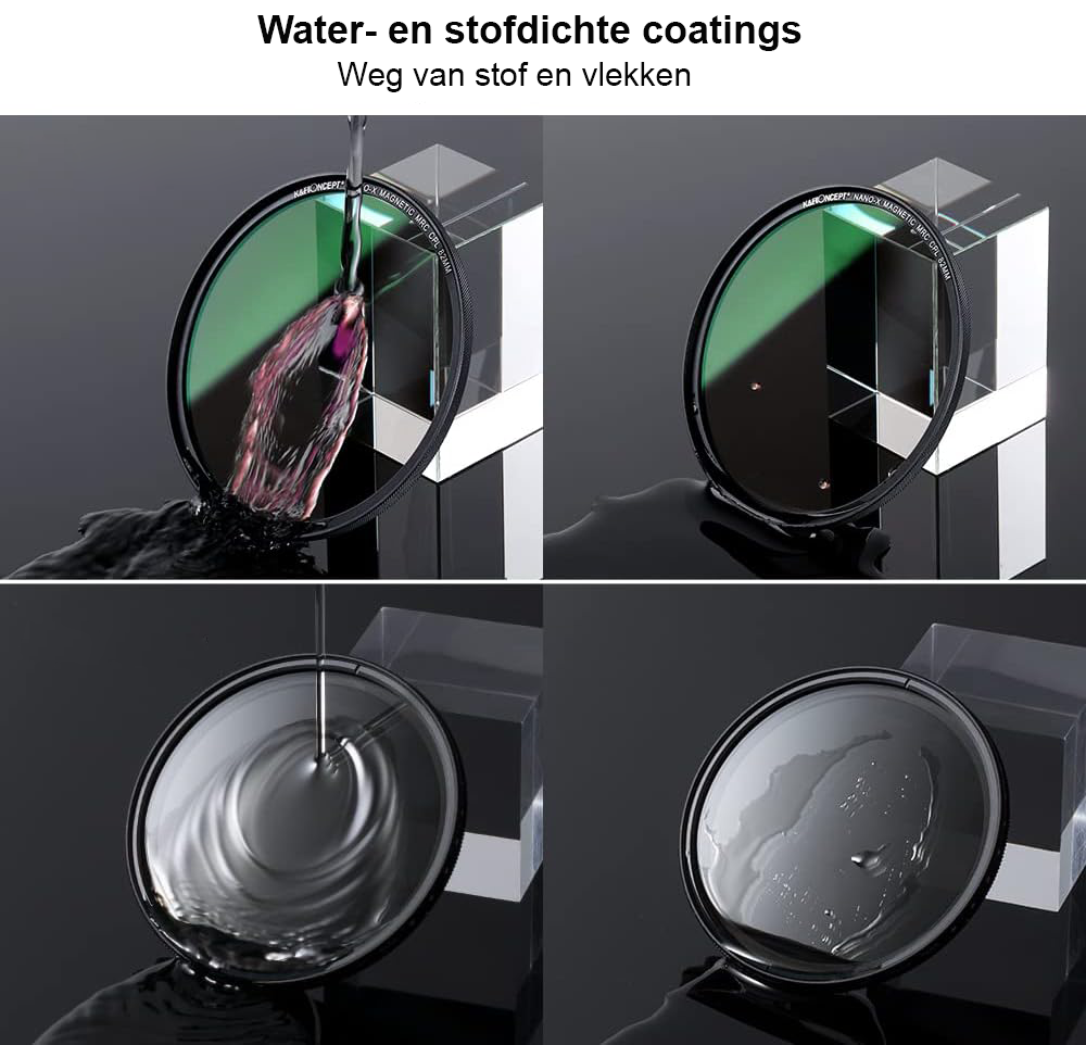 Magnetische lens filter set 72mm met UV, CPL en ND1000 camerafilters van optisch glas voor fotografie met filtertas