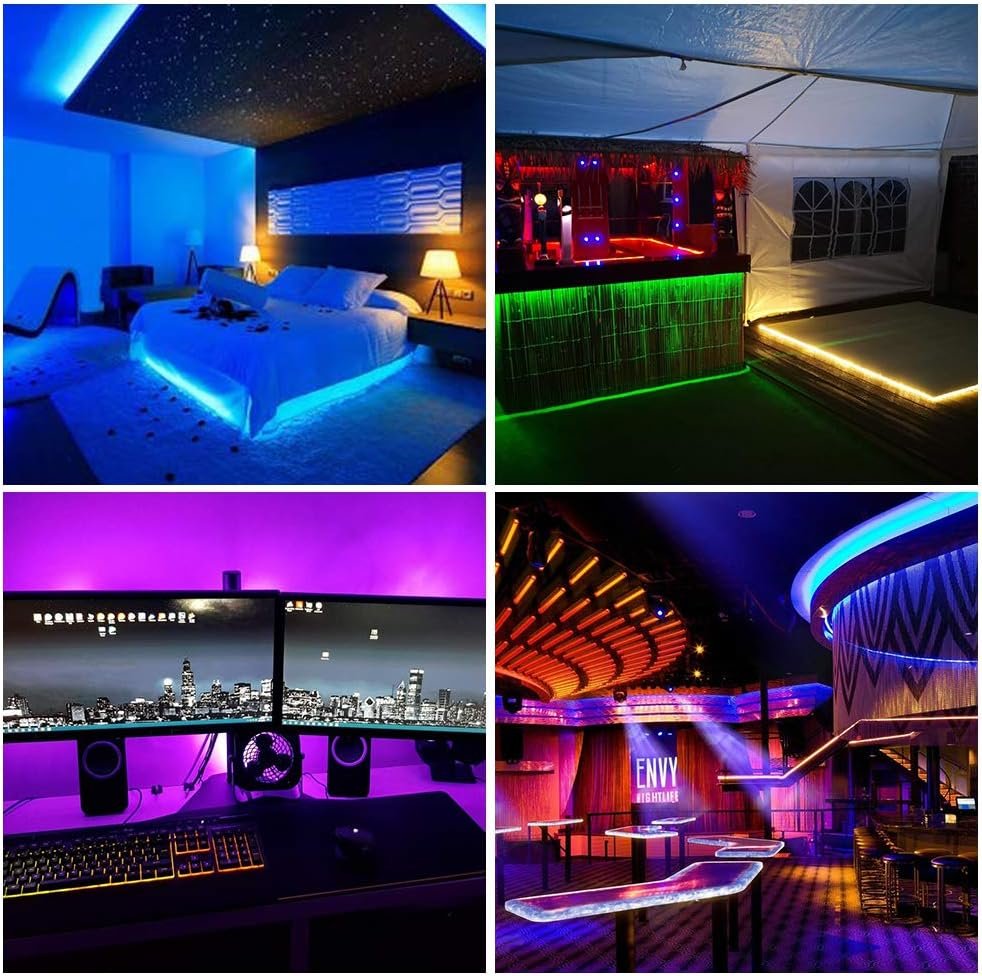 LED strip RGB programmeerbaar 1 meter met pixelverlichting en flexibele witte PCB
