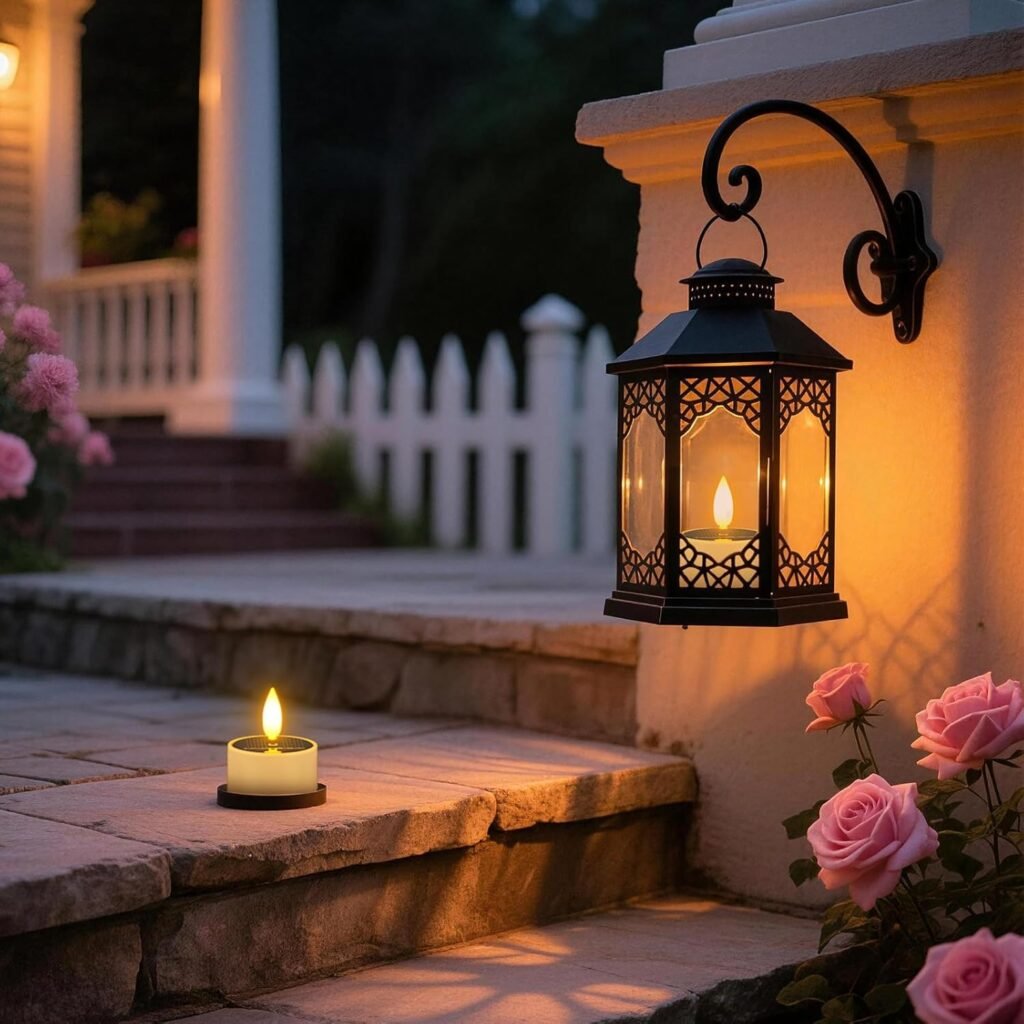 Solar LED waxinelichtjes set 12 stuks met warm flikkerend licht voor tuin en buitenverlichting