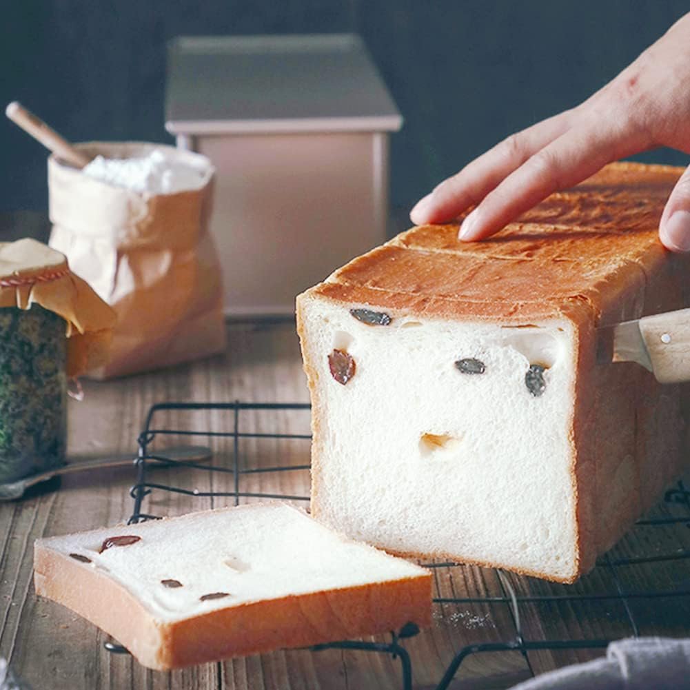 Broodbakvorm met deksel voor 1200g deeg met antiaanbaklaag en ventilatiegaten voor brood en toast