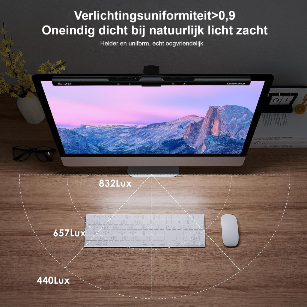 LED computermonitor lamp USB met touchbediening en verstelbare helderheid voor bureauverlichting zonder blauw licht