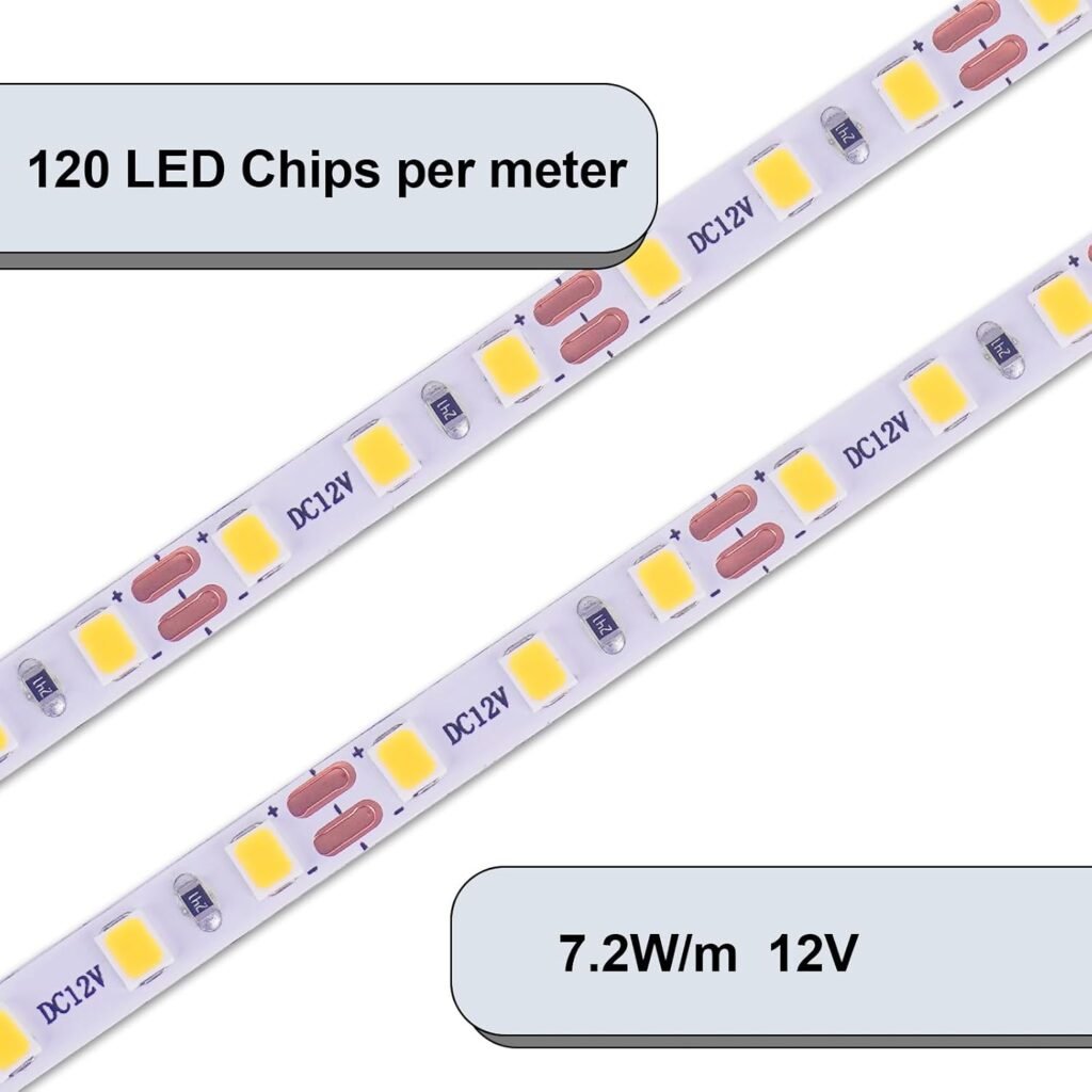 LED strip 10 meter 4000K neutraal wit, zelfklevende flexibele lichtstrip met 120 leds per meter voor slaapkamer, keuken en woonkamer