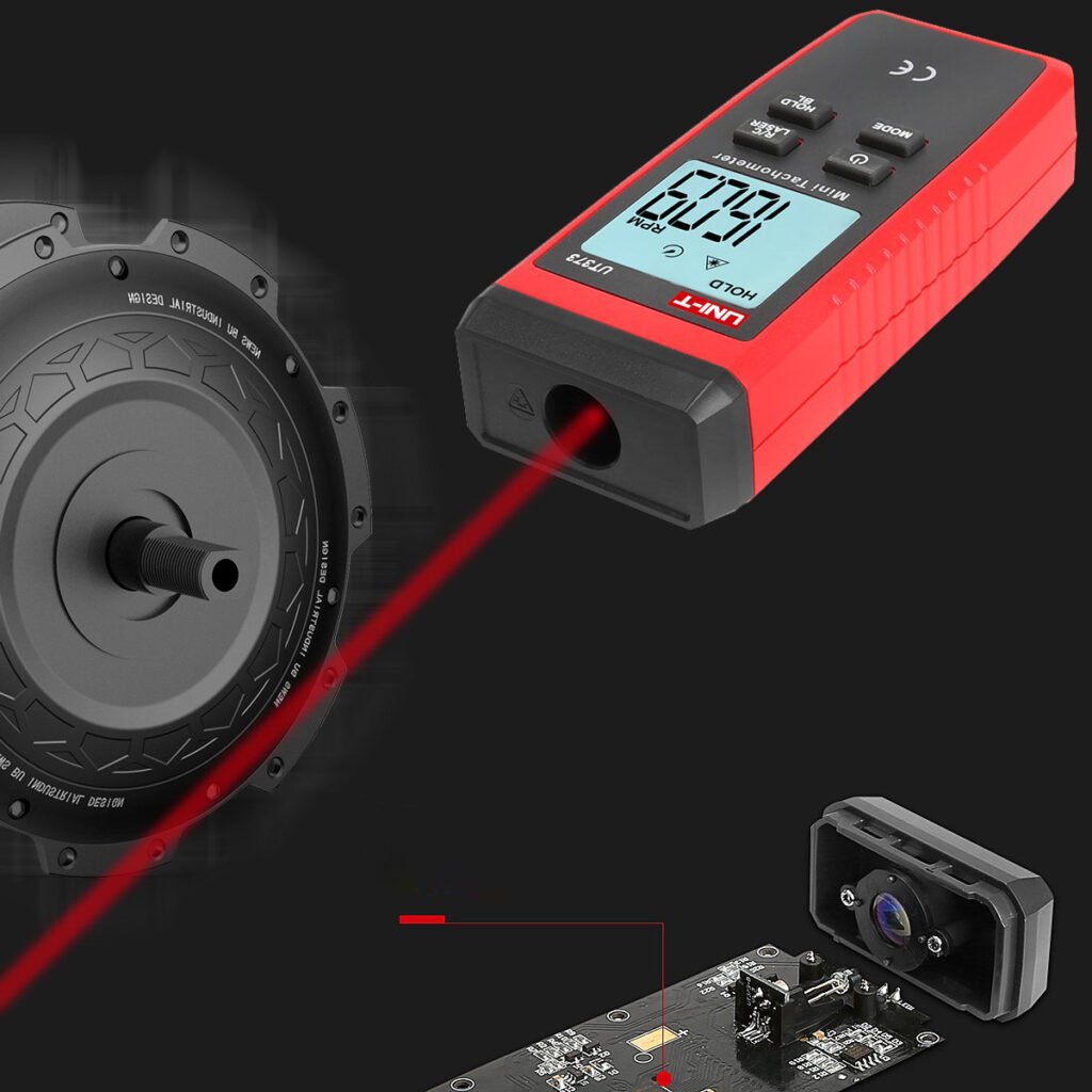 Mini laser afstandsmeter met LCD touch display, achtergrondverlichting en compact zakformaat voor digitale metingen