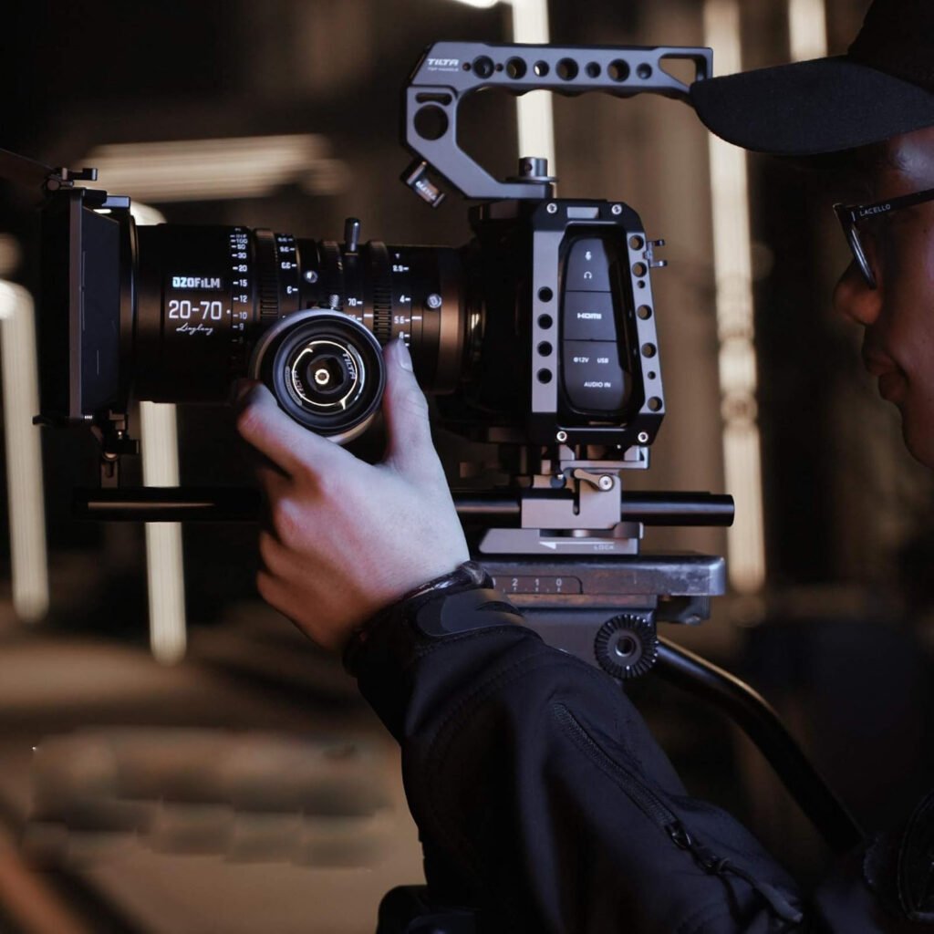 Mini follow focus systeem met lens zoom controller voor DSLR camera's