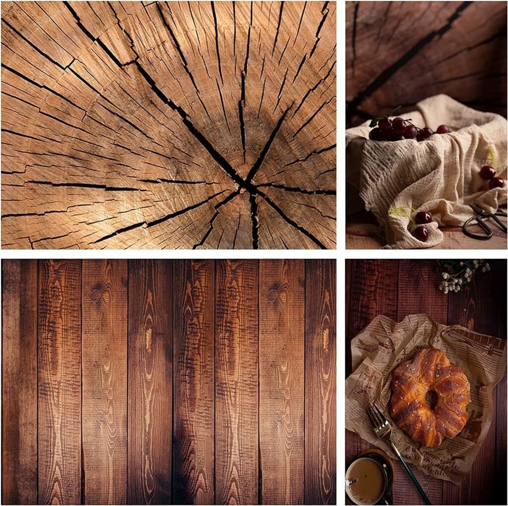 Fotografie achtergrond set 6 stuks 57x88 cm met dubbelzijdige achtergronden voor voedsel, cosmetica, servies en productfotografie