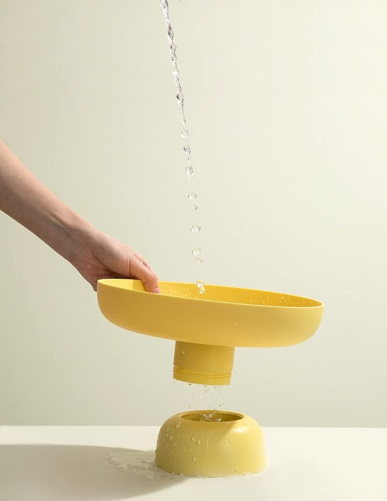 Witte kunststof fruitmand van 26,5 cm voor keuken, eettafel en snacks opslag