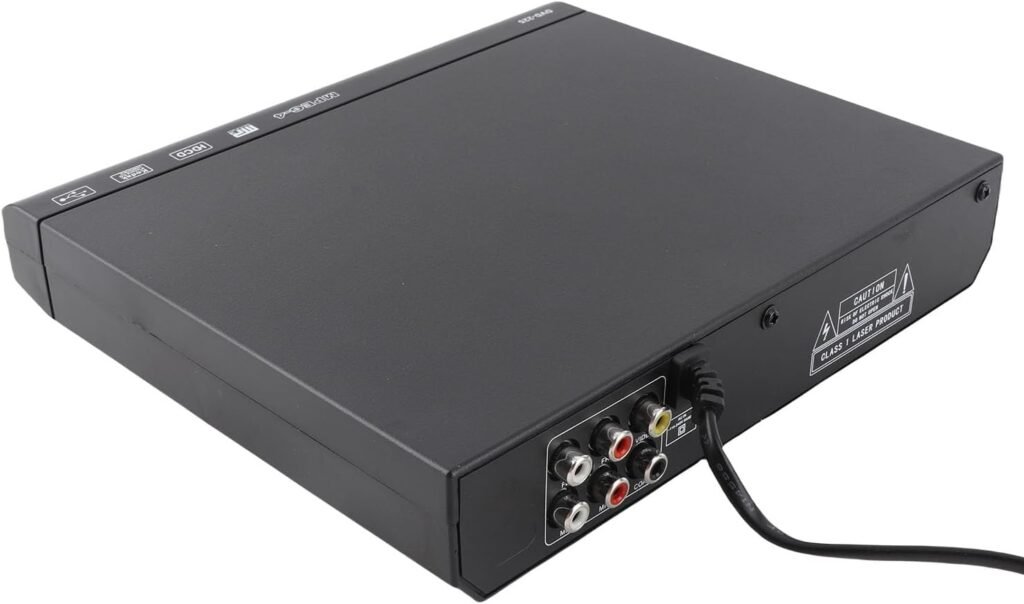 Mini HD DVD speler met USB, afstandsbediening en RCA kabel voor tv, compatibel met CD en MP3