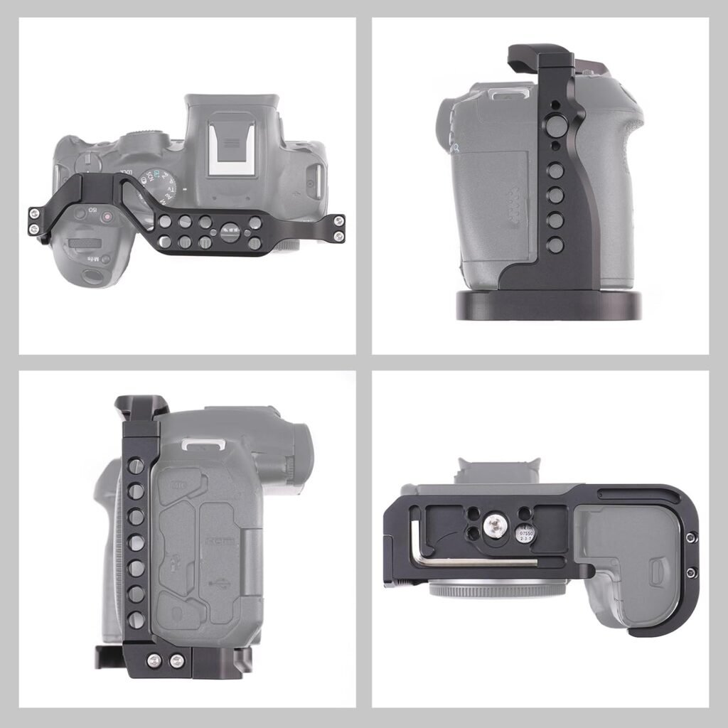 Camera cage rig met handgreep en NATO rail voor camera video en vlogging accessoires