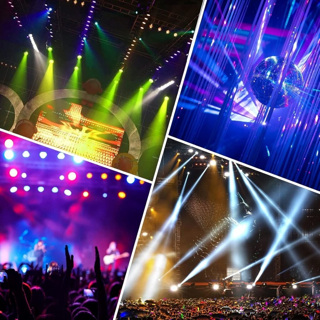 LED PAR spotlight met 36 RGB LED's voor stageverlichting, DJ, feest en DMX512 bediening in zwart