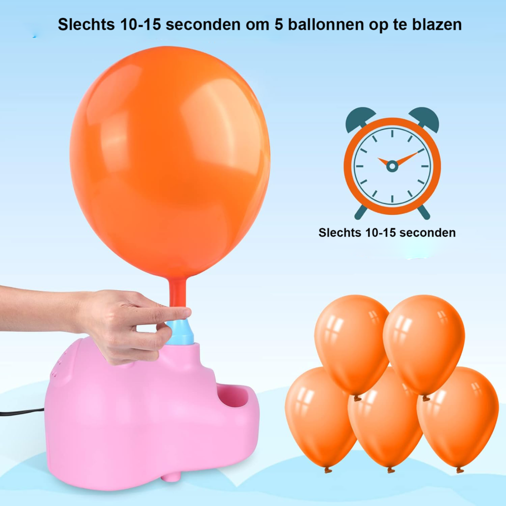 Elektrische ballonnenpomp 400W compacte opblaaspomp voor feest bruiloft verjaardag en decoratie gebruik