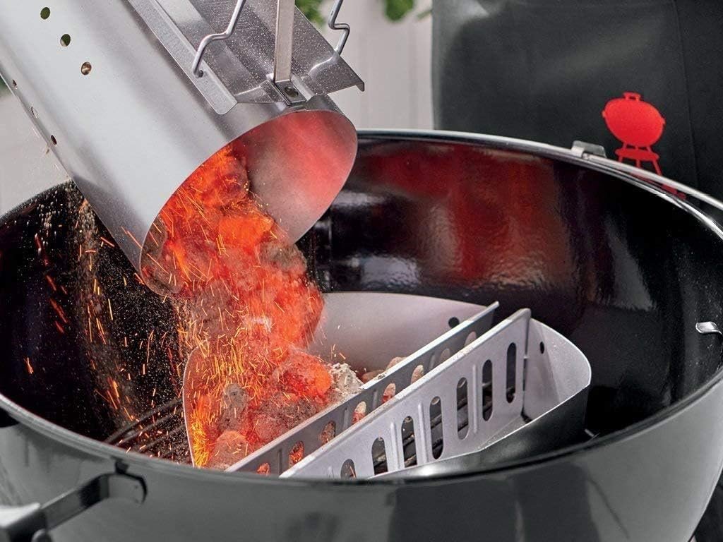 Houtskoolmandjes set 2 stuks voor barbecue - Brikettenhouders voor indirect grillen - BBQ accessoire voor 57 cm kogelbarbecue - Geschikt voor One-Touch en Master-Touch modellen