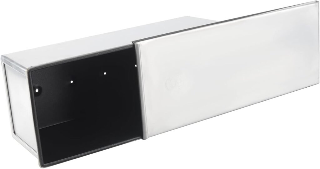 Aluminium Pullman broodvorm met deksel en antiaanbaklaag voor brood, toast en cake bakken 33x12x12 cm