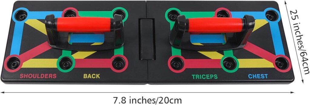 12-in-1 push up board met kleurcodes voor borst, schouders, rug en armen training thuis en buiten