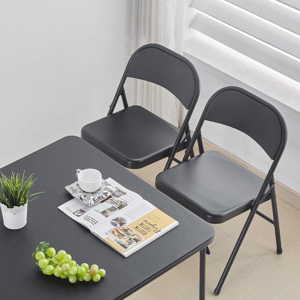Opvouwbare tafel 80x80 cm zwart voor camping, tuin, balkon en buitengebruik